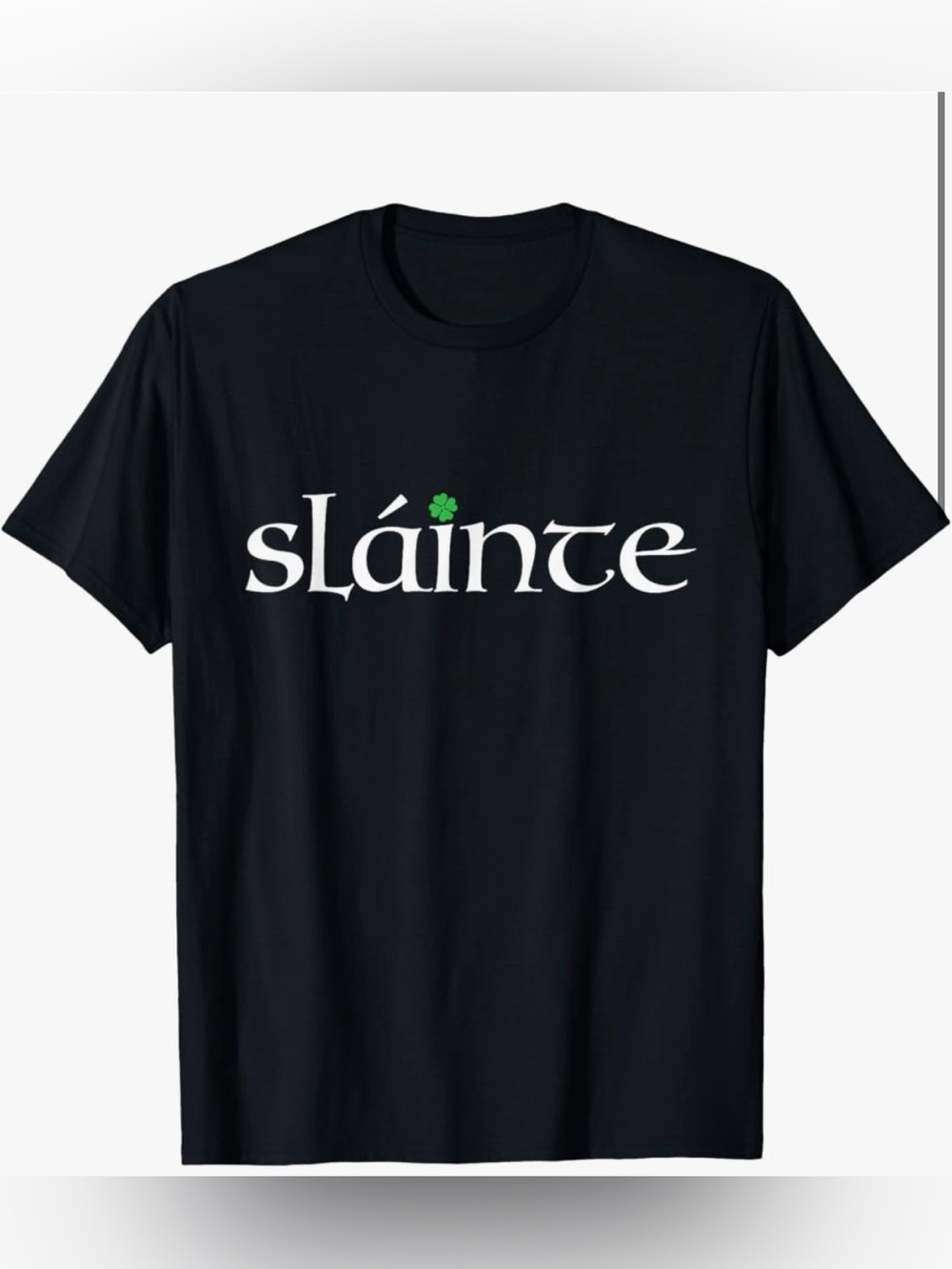 New Sláinte Men's Black Graphic Tee